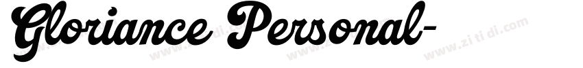 Gloriance Personal字体转换